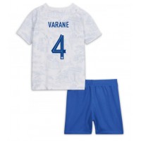 France Raphael Varane #4 Replica Away Minikit World Cup 2022 Short Sleeve (+ pants)